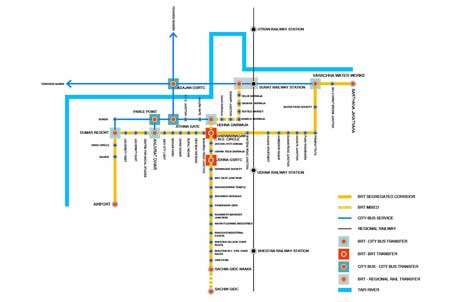 BRTS detail route map