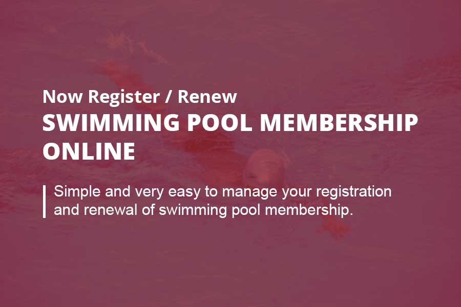 Swimming Pool Membership Registration and Renewal Online on Tablet View