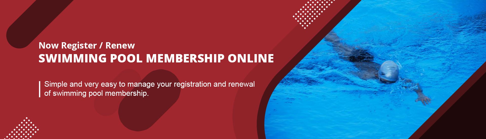 Swimming Pool Membership Registration and Renewal Online
