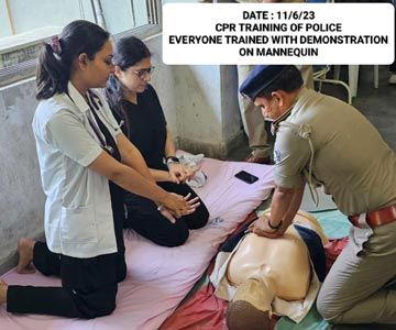 CPR Trainning of Police